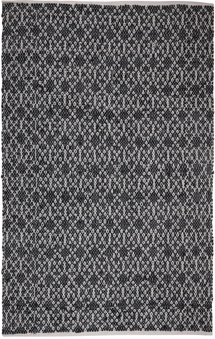Black Oriental Hand Woven Area Rug Photo 2