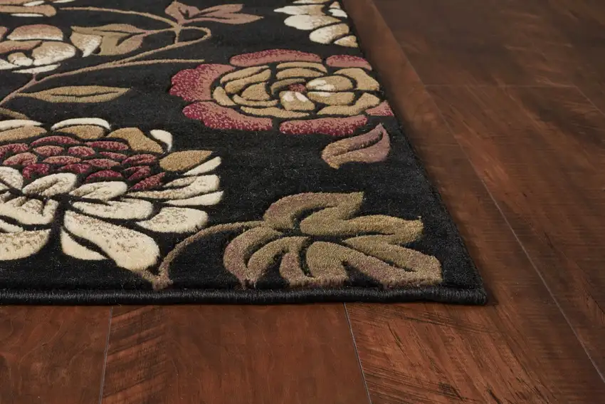 Black Polypropylene Area Rug Photo 6
