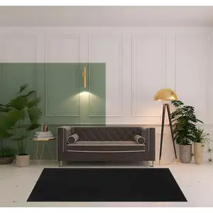 Photo of Black Power Loom Area Rug
