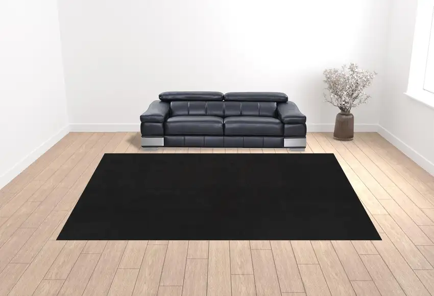 Black Power Loom Area Rug Photo 2