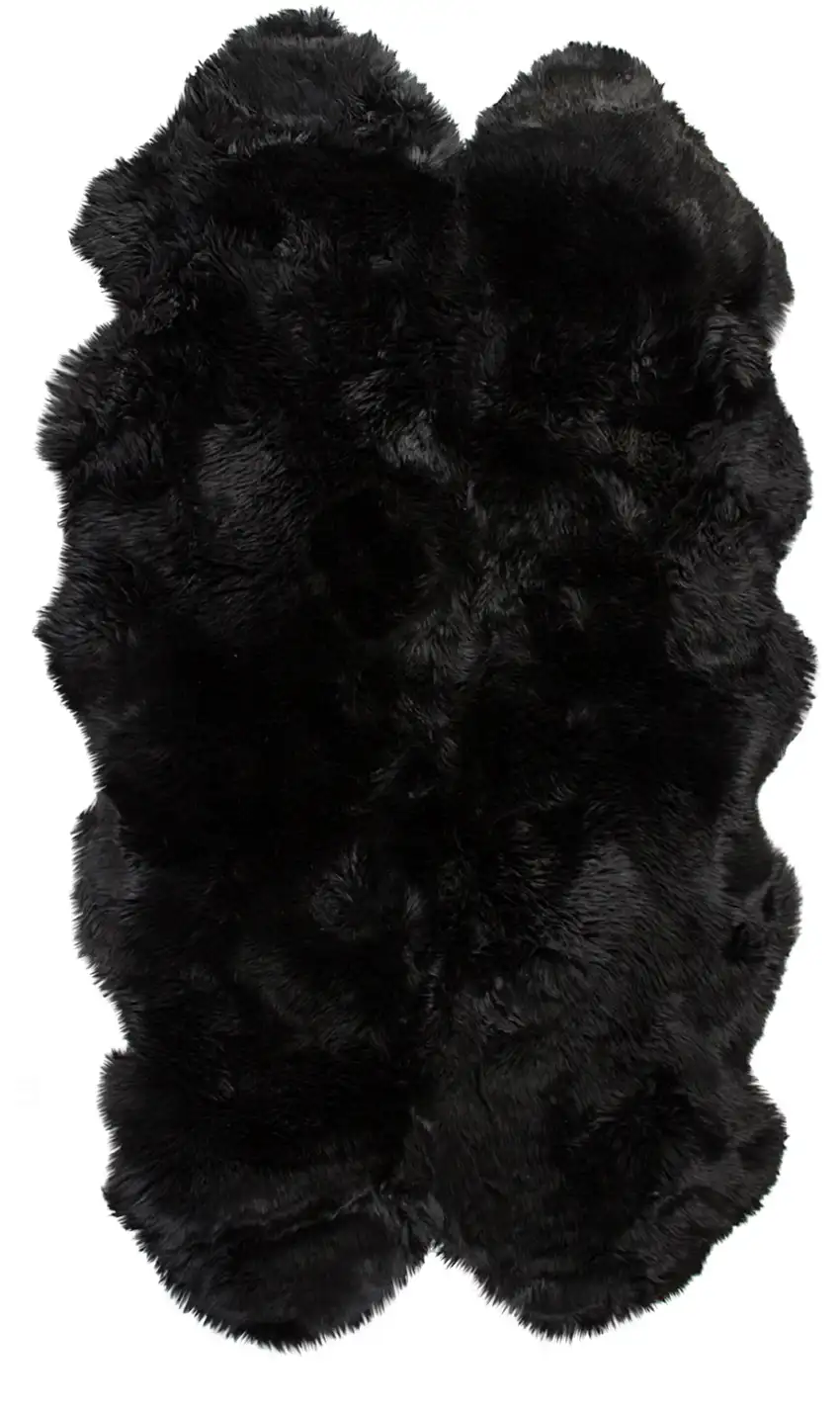 Black Quattro Sheepskin - Area Rug Photo 1