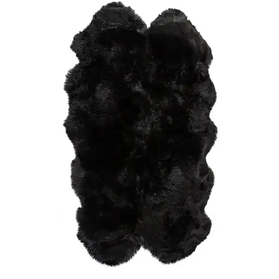 Black Animal Print Area Rug Photo 1