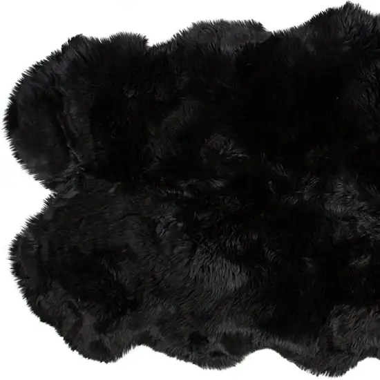Black Animal Print Area Rug Photo 3