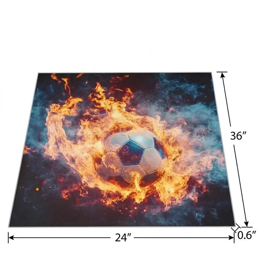 Black Red And Orange Abstract Area Rug Photo 6