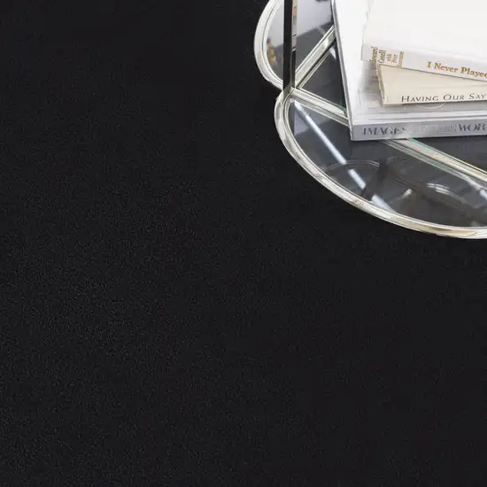 Black Round Indoor Outdoor Area Rug Photo 6