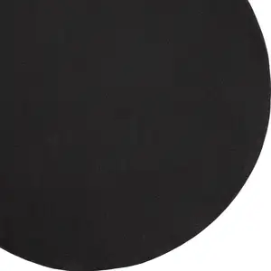 Photo of Black Round Non Skid Indoor Outdoor Area Rug