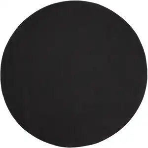 Photo of Black Round Non Skid Indoor Outdoor Area Rug