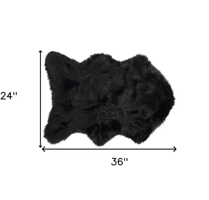 Black Animal Print Area Rug Photo 3
