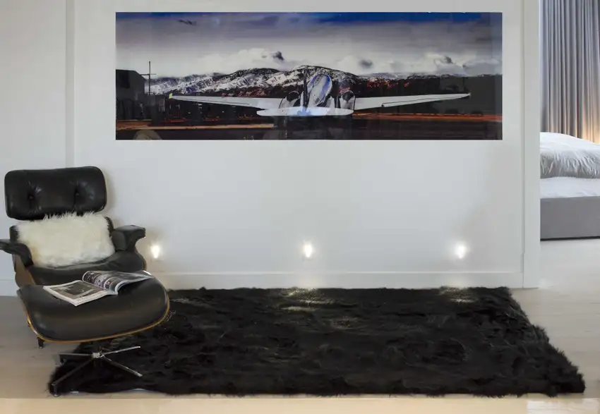 Black Sheepskin - Rug or Throw Photo 3