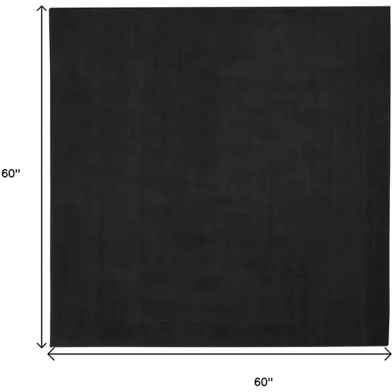 Black Square Indoor Outdoor Area Rug Photo 9