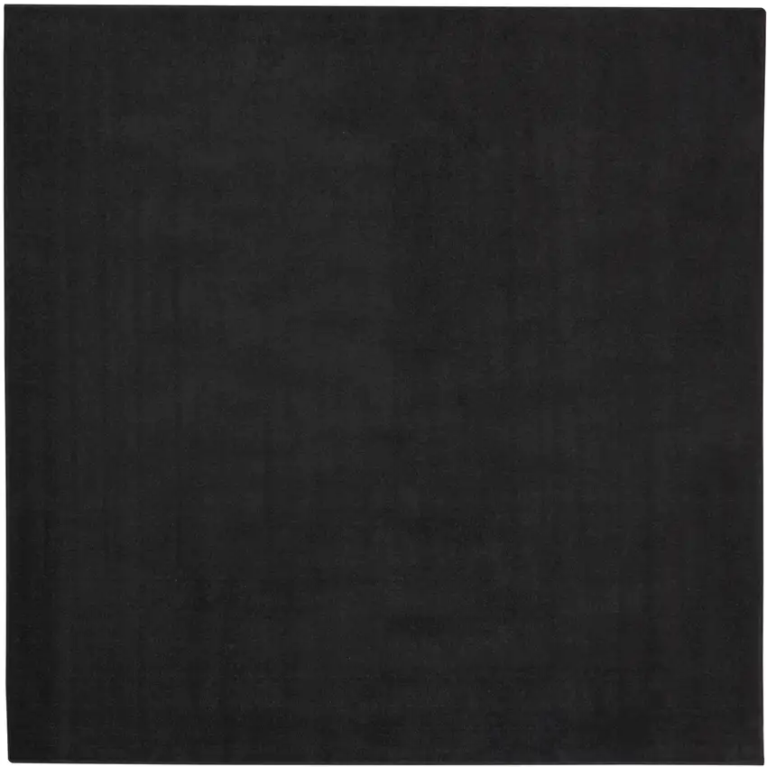 Black Square Non Skid Indoor Outdoor Area Rug Photo 1