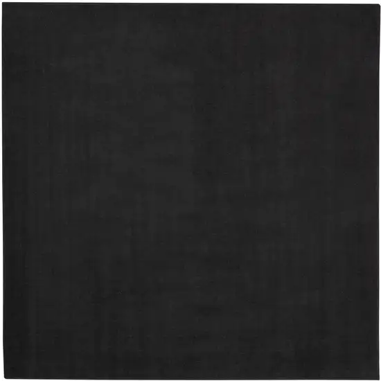 Black Square Indoor Outdoor Area Rug Photo 4