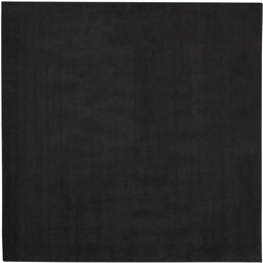 Black Square Indoor Outdoor Area Rug Photo 4