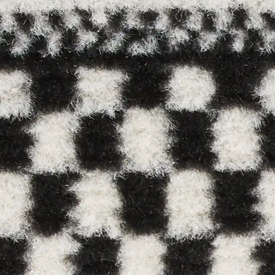Black Striped Power Loom Area Rug Photo 3