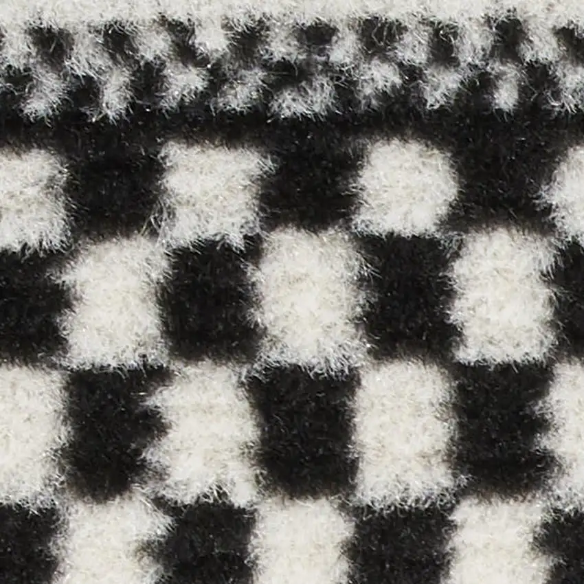 Black Striped Power Loom Area Rug Photo 3
