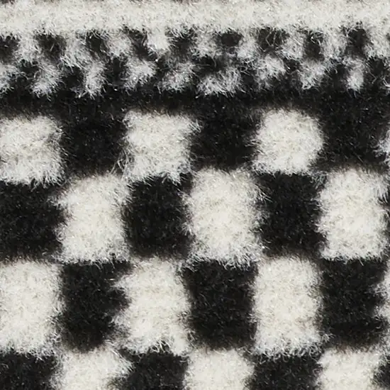 Black Striped Power Loom Area Rug Photo 7