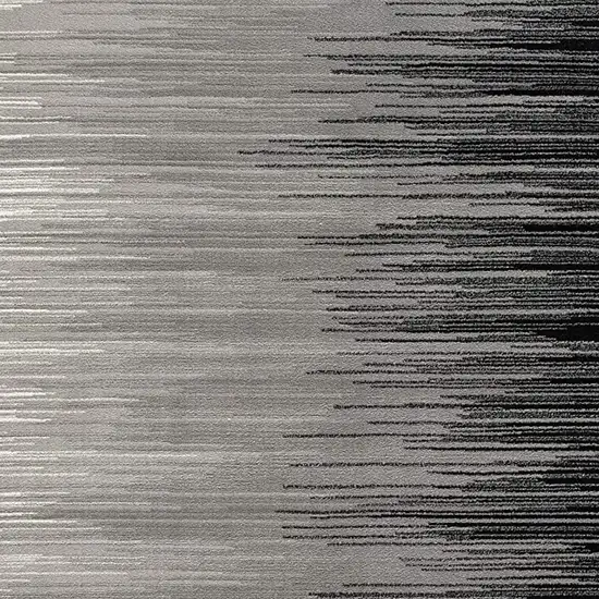 Black Abstract Dhurrie Area Rug Photo 4