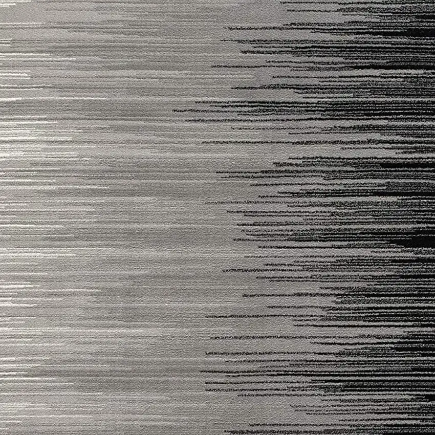 Black Abstract Dhurrie Area Rug Photo 4