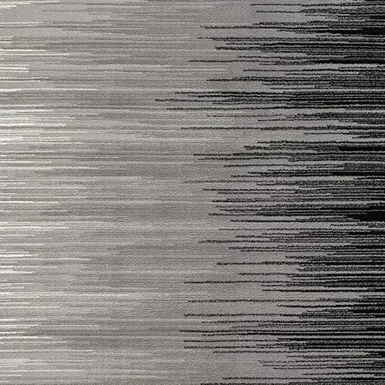 Black Abstract Dhurrie Area Rug Photo 8