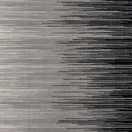 Black Abstract Dhurrie Area Rug Photo 7