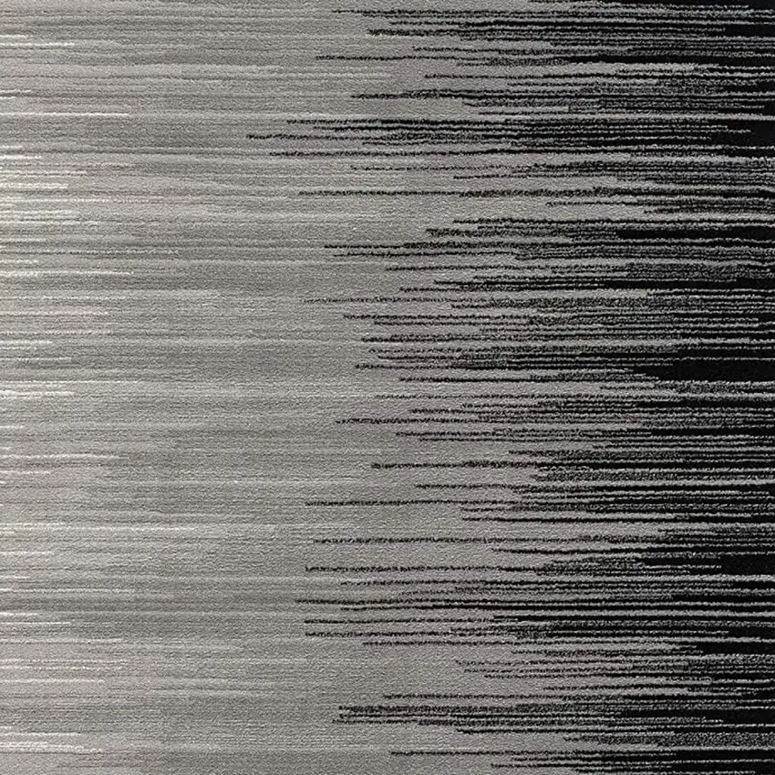 Black Abstract Dhurrie Area Rug Photo 7