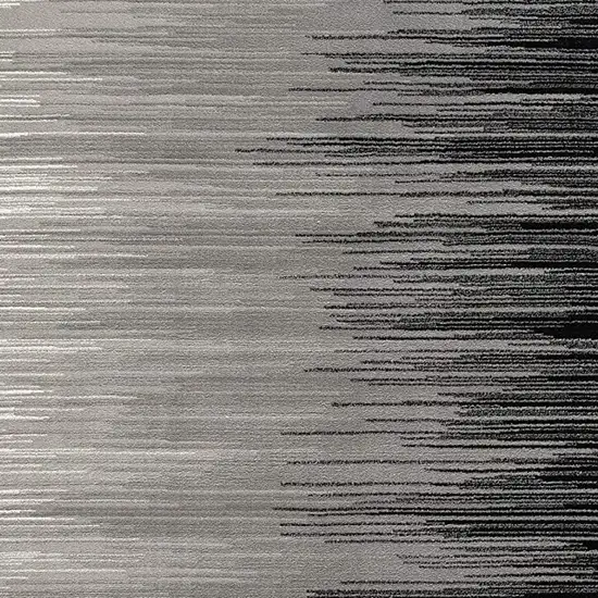 Black Abstract Dhurrie Area Rug Photo 5