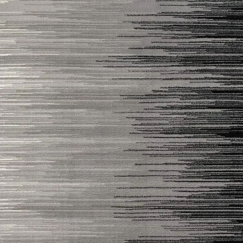 Black Abstract Dhurrie Area Rug Photo 5