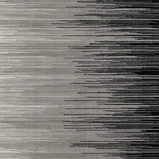 Black Abstract Power Loom Area Rug Photo 3