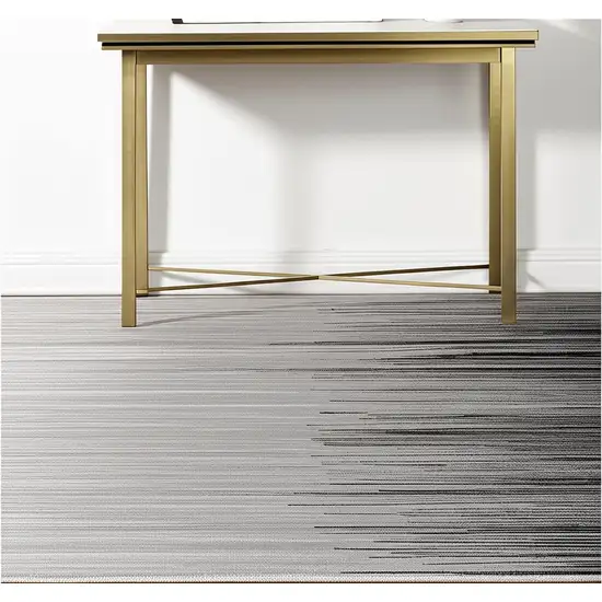 Black Abstract Power Loom Area Rug Photo 1