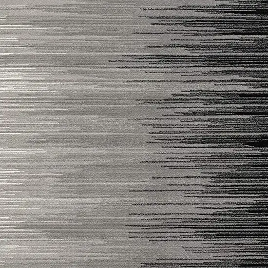 Black Abstract Dhurrie Area Rug Photo 4