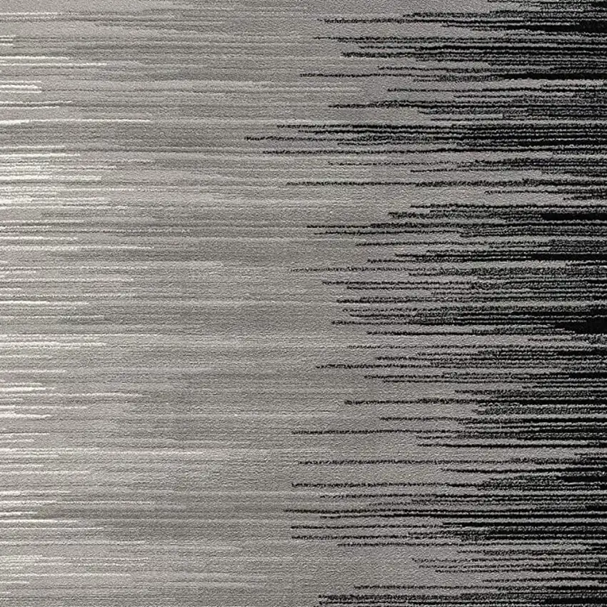 Black Abstract Dhurrie Area Rug Photo 4