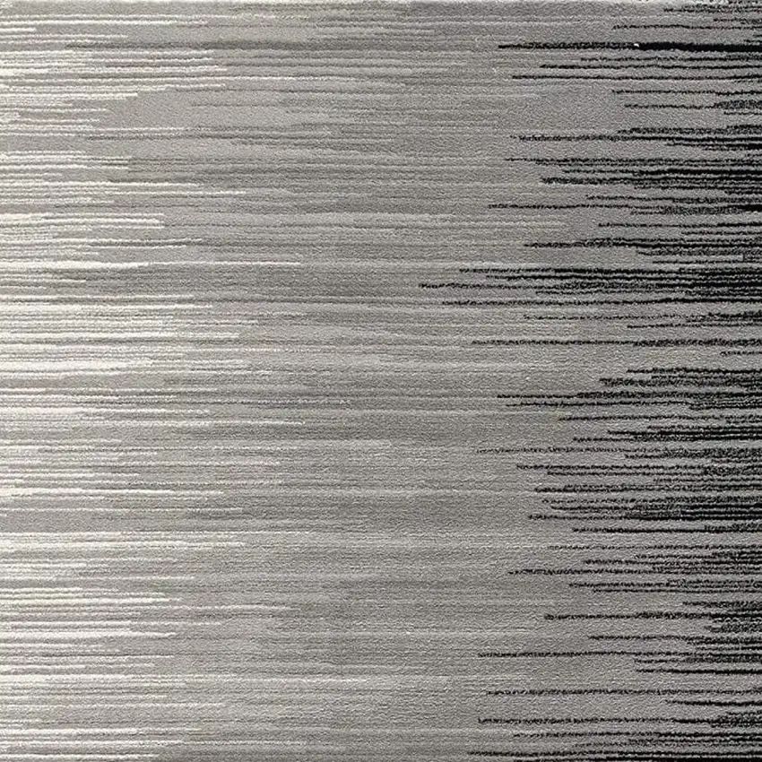 Black Abstract Dhurrie Area Rug Photo 4