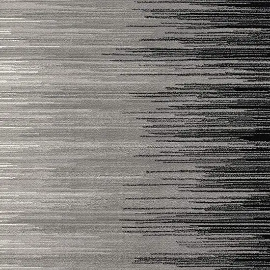 Black Abstract Dhurrie Area Rug Photo 4