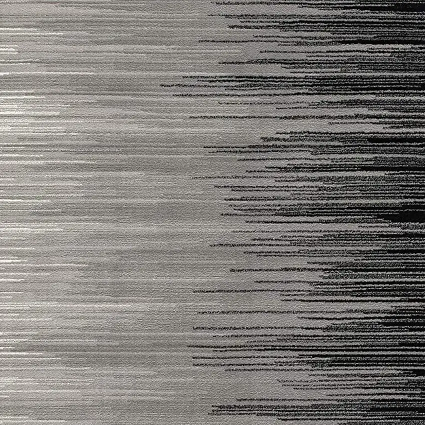 Black Abstract Dhurrie Area Rug Photo 4