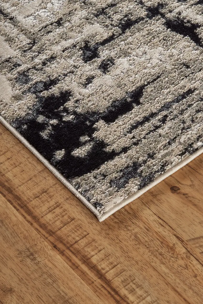 Black White And Gray Area Rug Photo 3
