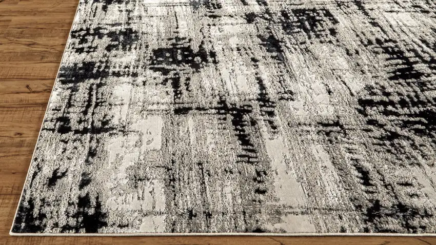 Black White And Gray Area Rug Photo 5