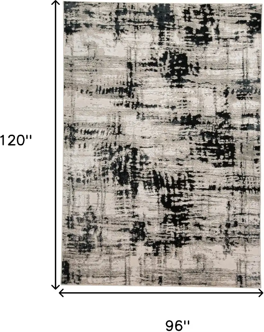 Black White And Gray Area Rug Photo 10