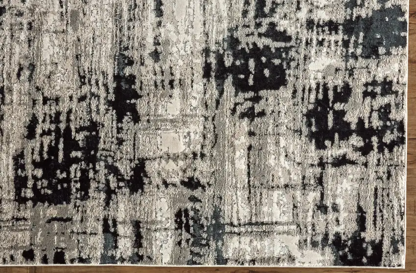 Black White And Gray Area Rug Photo 6
