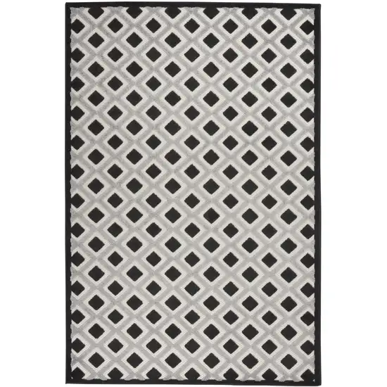 Black And White Indoor Outdoor Area Rug Photo 8