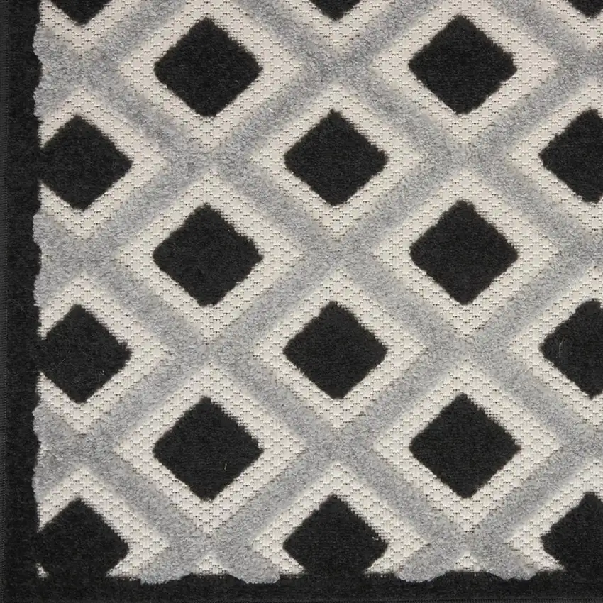 Black And White Indoor Outdoor Area Rug Photo 5