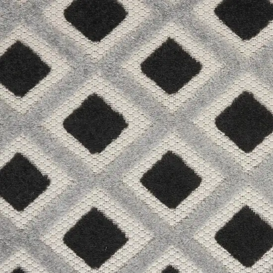 Black And White Indoor Outdoor Area Rug Photo 4