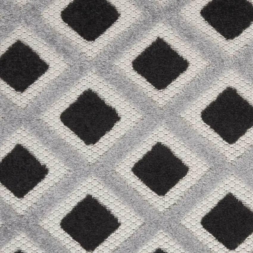 Black And White Indoor Outdoor Area Rug Photo 3