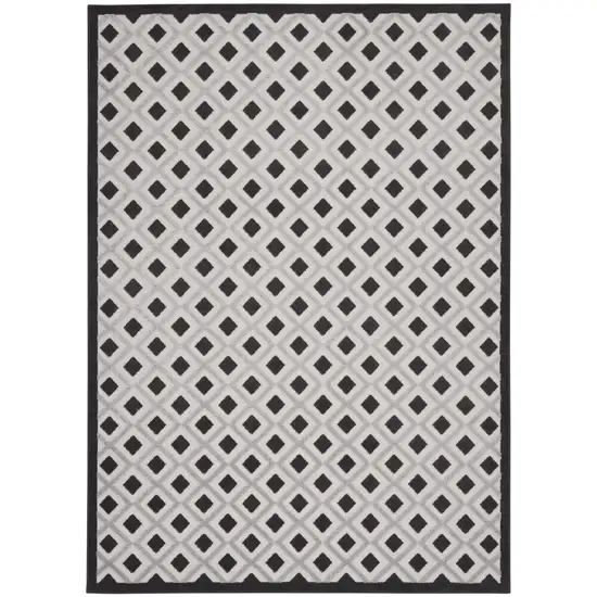 Black And White Indoor Outdoor Area Rug Photo 8