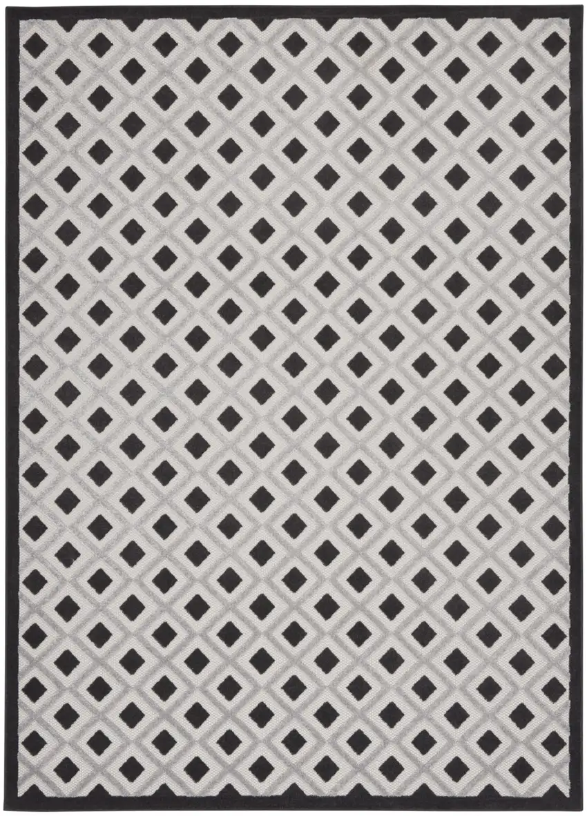 Black And White Indoor Outdoor Area Rug Photo 8