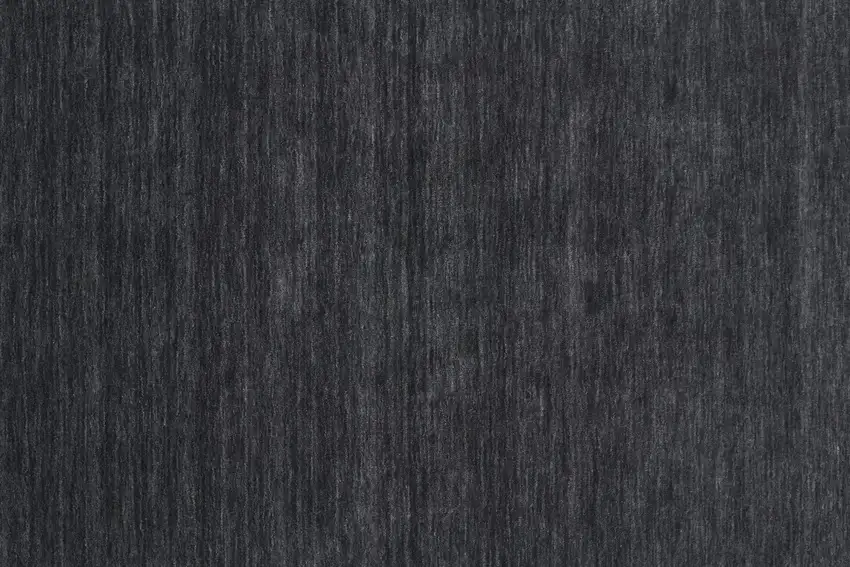 Black Wool Hand Woven Area Rug Photo 8
