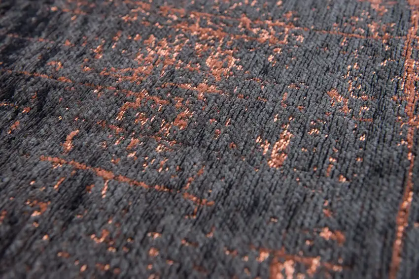 Black and Gold Abstract Non Skid Area Rug Photo 8