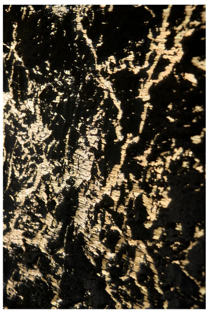 Black and Gold Faux Fur Abstract Washable Non Skid Area Rug Photo 1