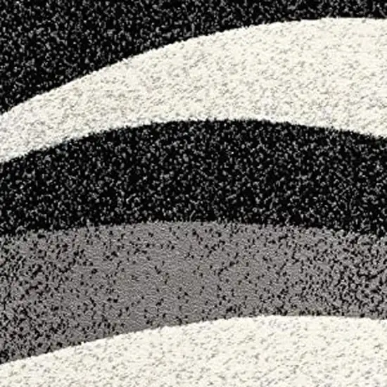 Gray Abstract Dhurrie Area Rug Photo 4