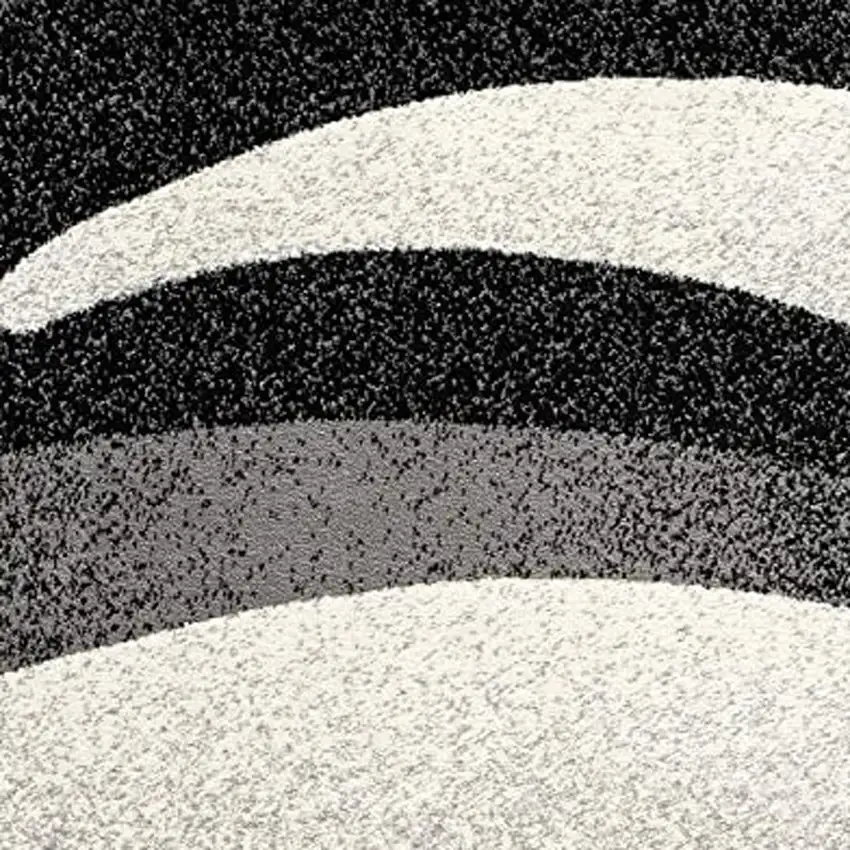Gray Abstract Dhurrie Area Rug Photo 4