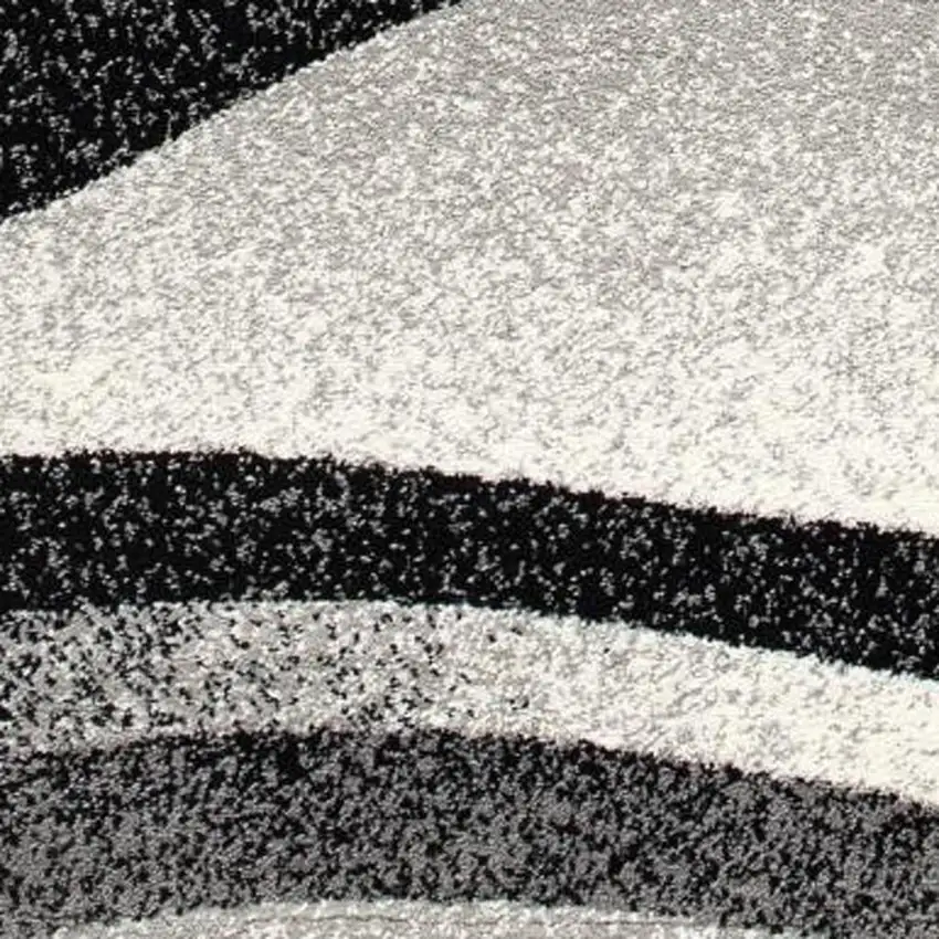 Gray Abstract Dhurrie Area Rug Photo 1